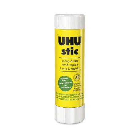 UHU Stic Permanent Glue Stick, 1.41 oz, Applies and Dries Clear 99655